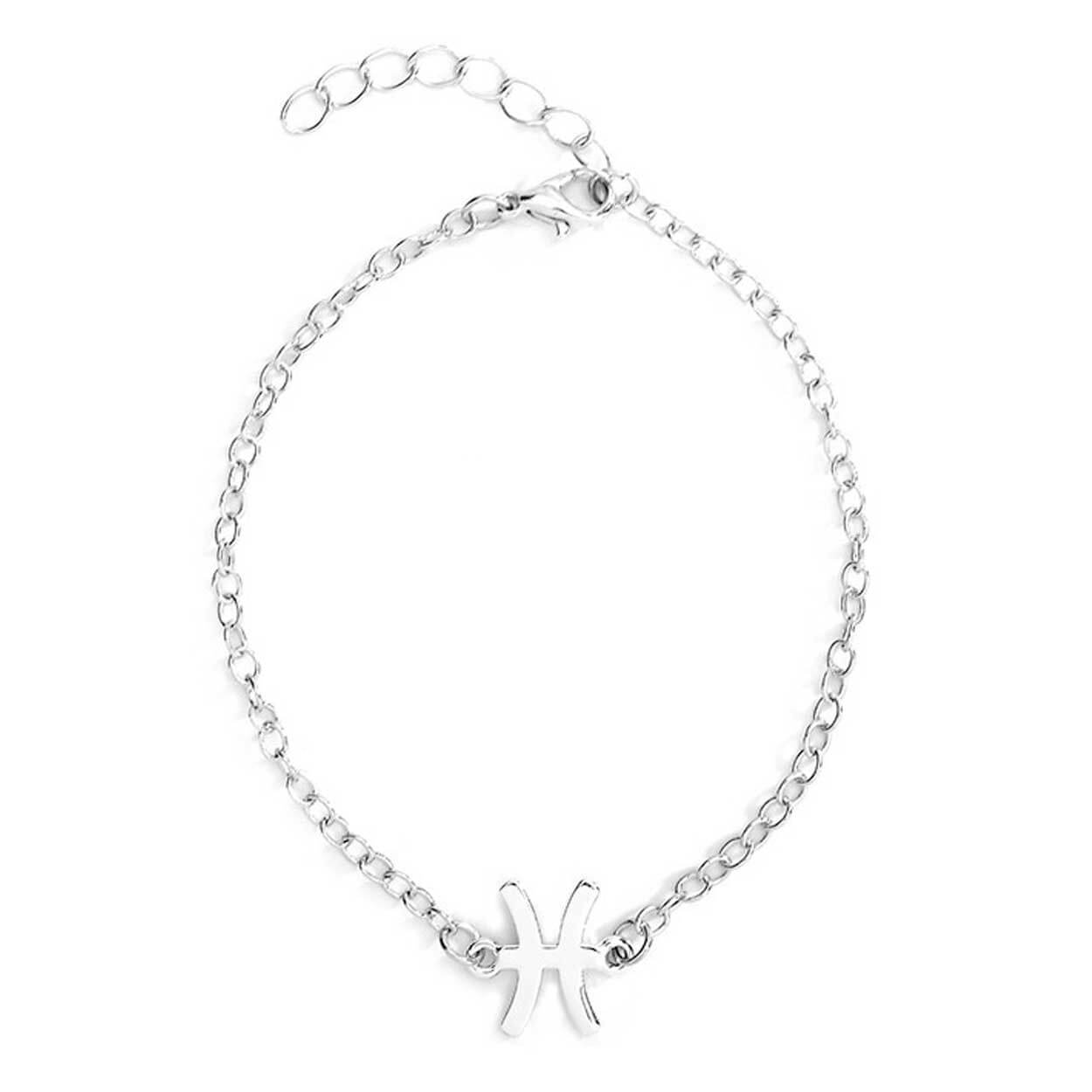 Gåvoarmband stjärntecken fiskarna pisces armband silver
