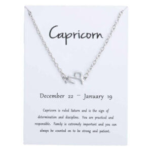 Gåvoarmband stjärntecken stenbocken capricorn armband silver