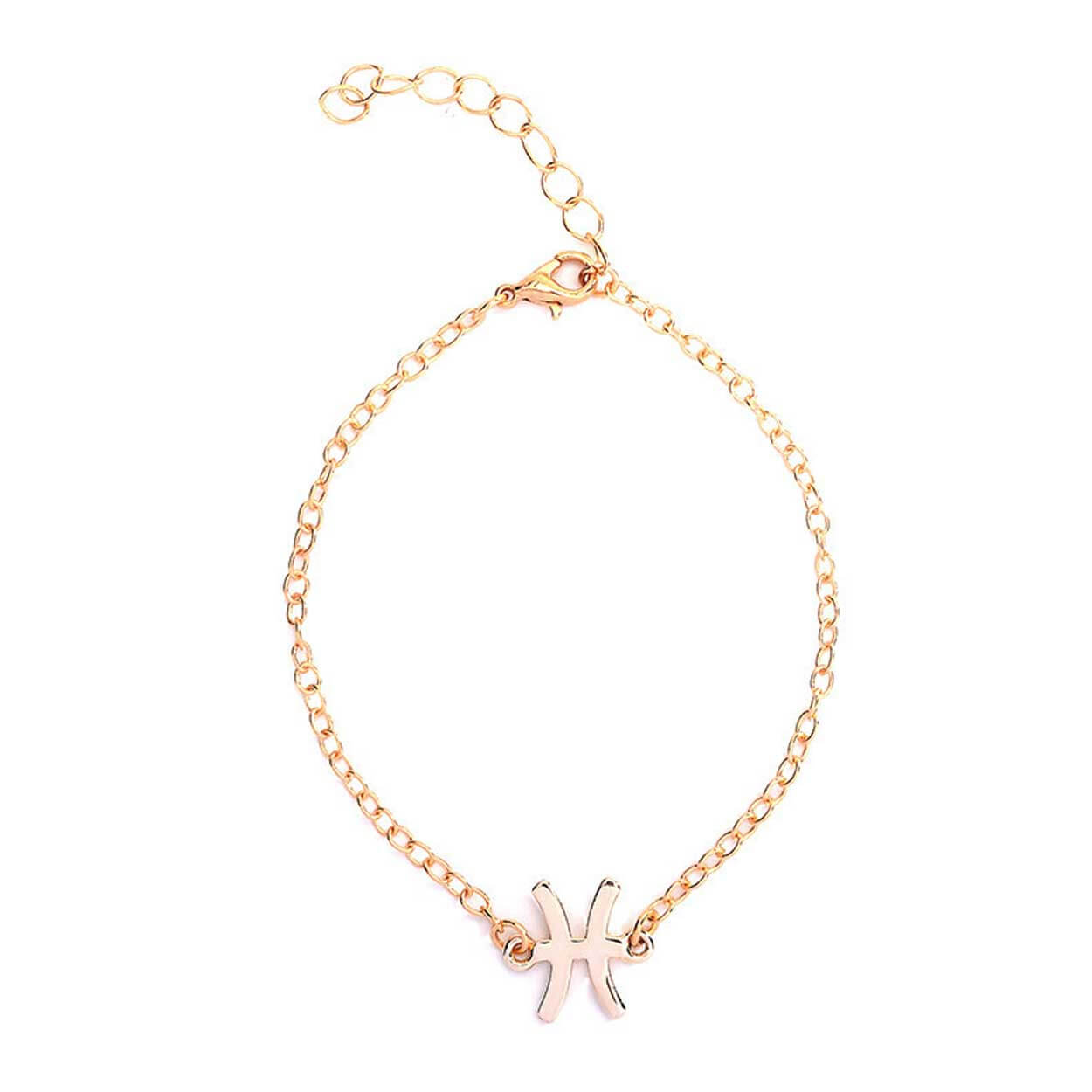 Gåvoarmband stjärntecken fiskarna pisces armband guld