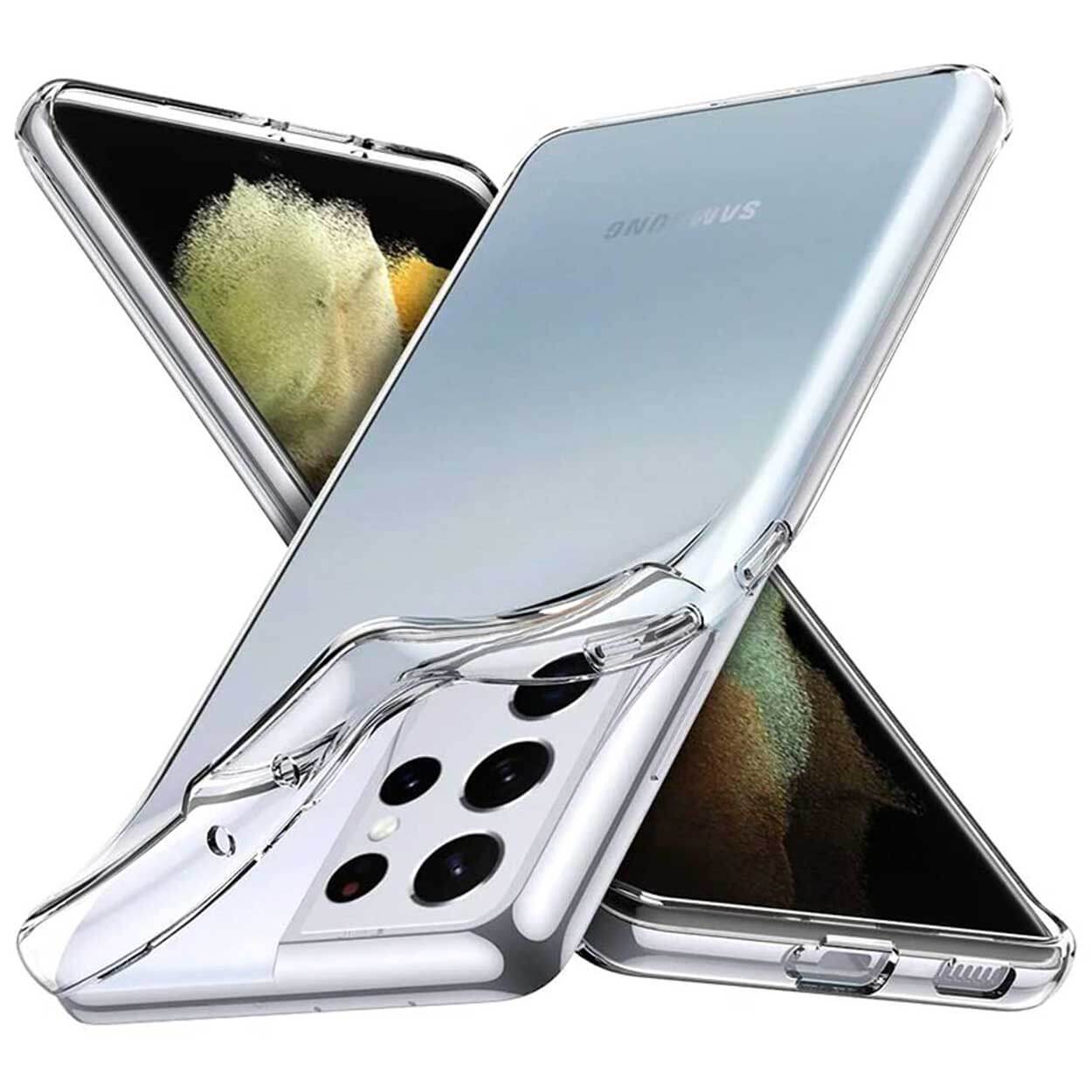 Tunt genomskinligt mobilskal galaxy s21 ultra transparent