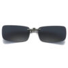 Clip-on solglasögon metall svart 37x59mm
