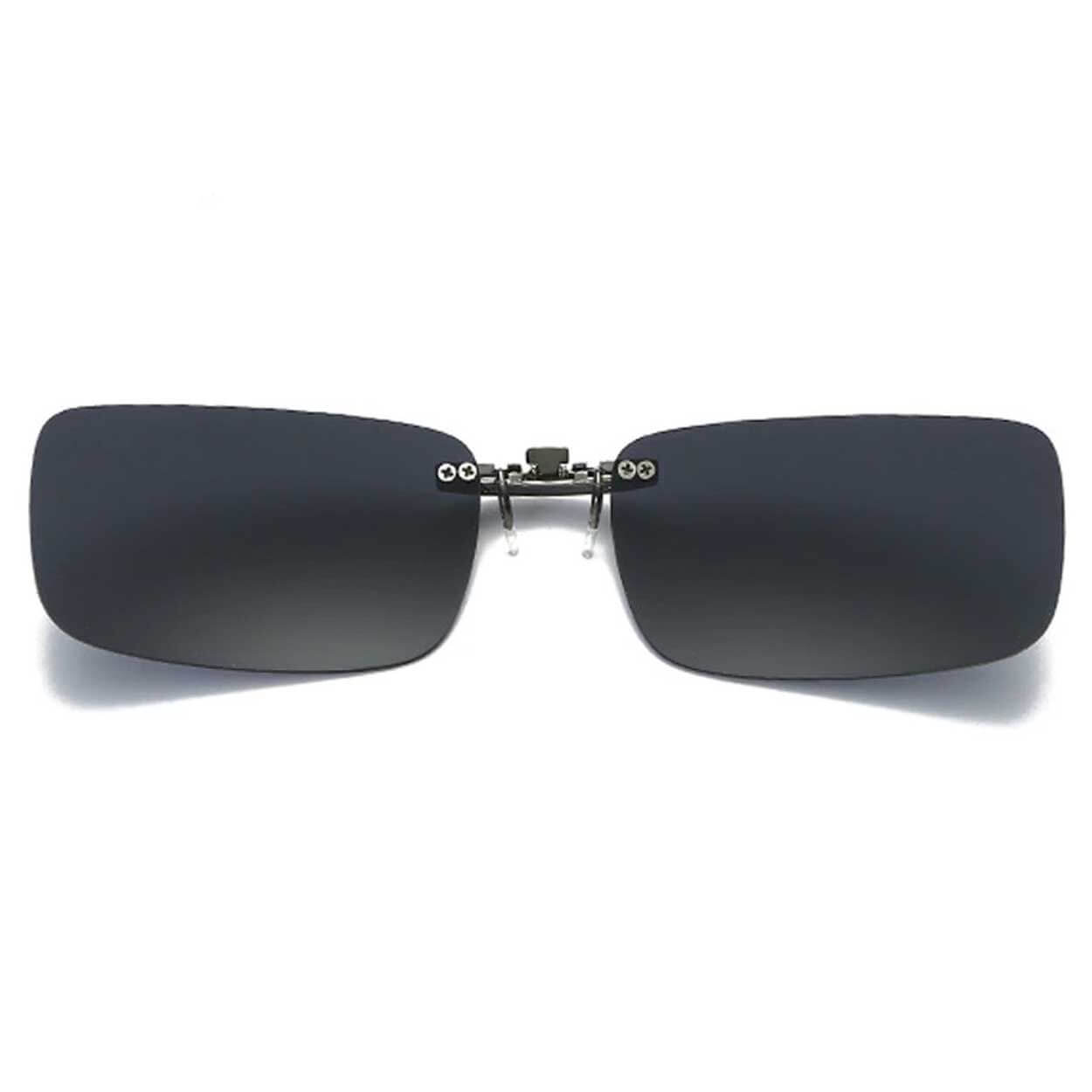 Clip-on solglasögon metall svart 37x59mm