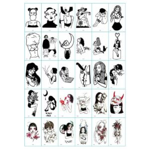 30-pack Temporära Tatueringar Faketatueringar Gnuggisar