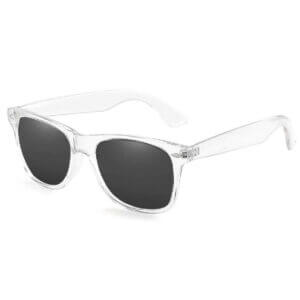 Genomskinliga wayfarer solglasögon svart glas