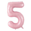 Enorm 102cm Sifferballong Rosa Nummer 5 Ballong