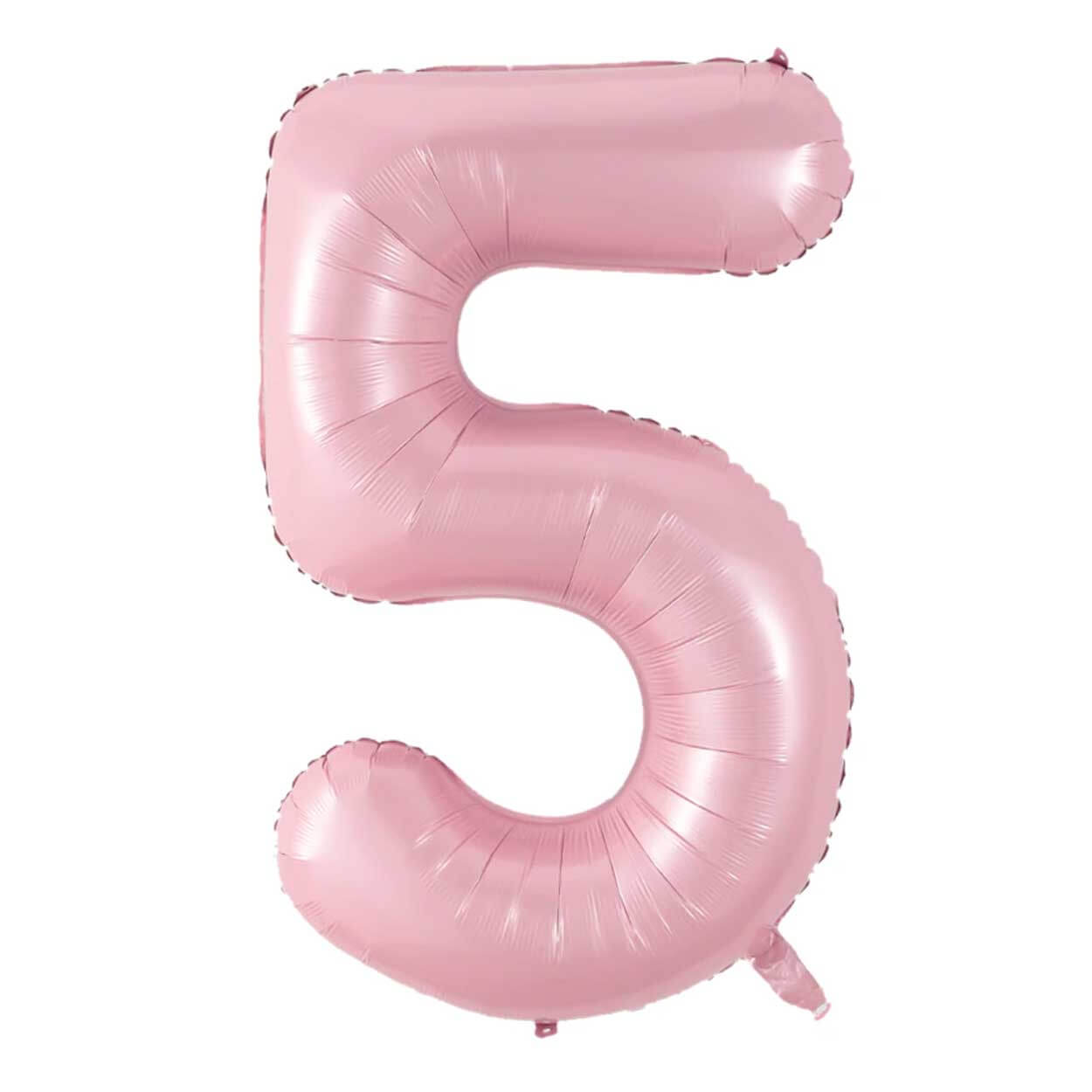Enorm 102cm sifferballong rosa nummer 5 ballong