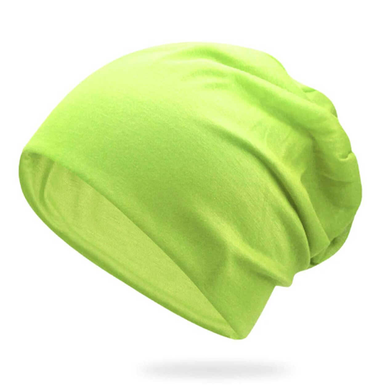 Tunn vintermössa lång mössa snowboard skate neongrön