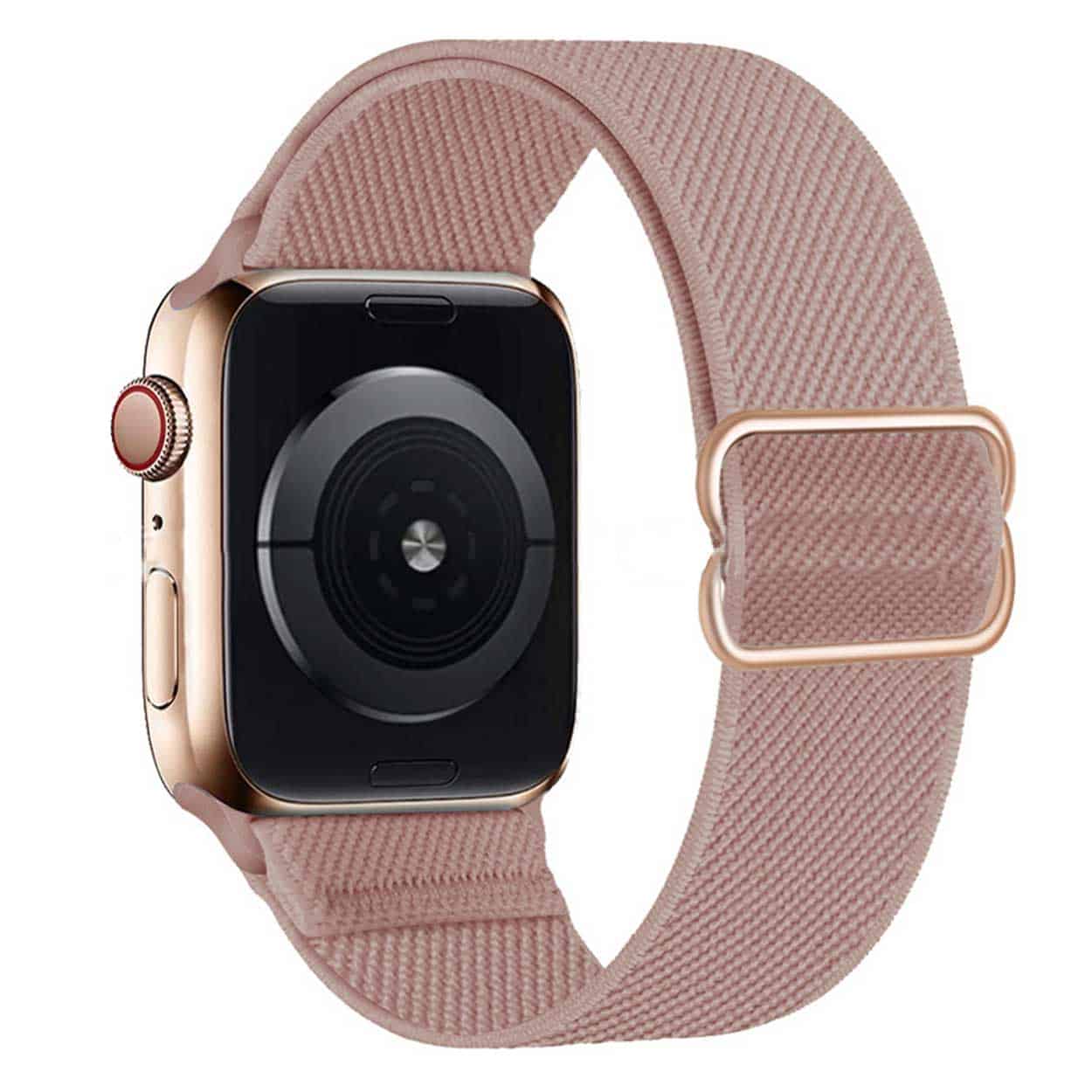 Apple watch 38/40/41 armband nylon rosa beige