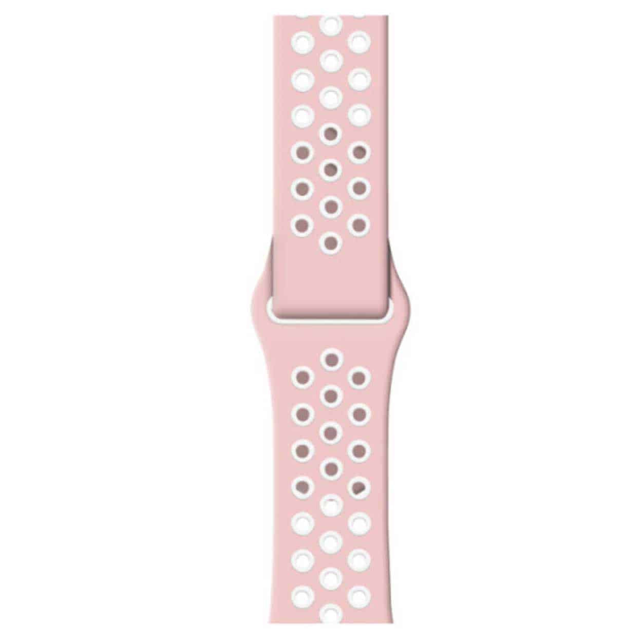 Apple watch 42/44/45 sportarmband med hål svart grå