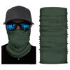 Multifunktionell Scarf Halsduk Ansiktsmask Bandana Grön
