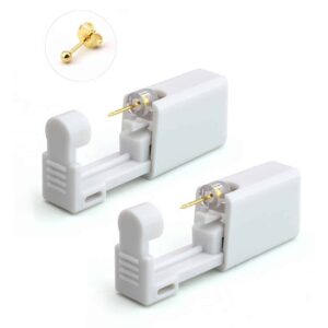 2-pack håltagningskit läkesmycke guld piercing öronhåltagning