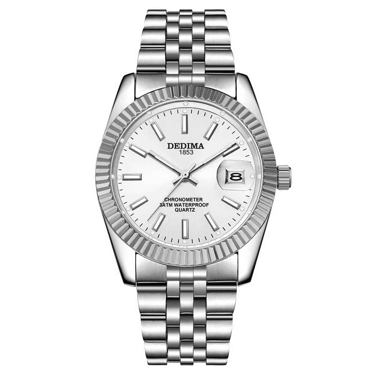 Dedima 1853 classic klocka silver - herrklocka steel