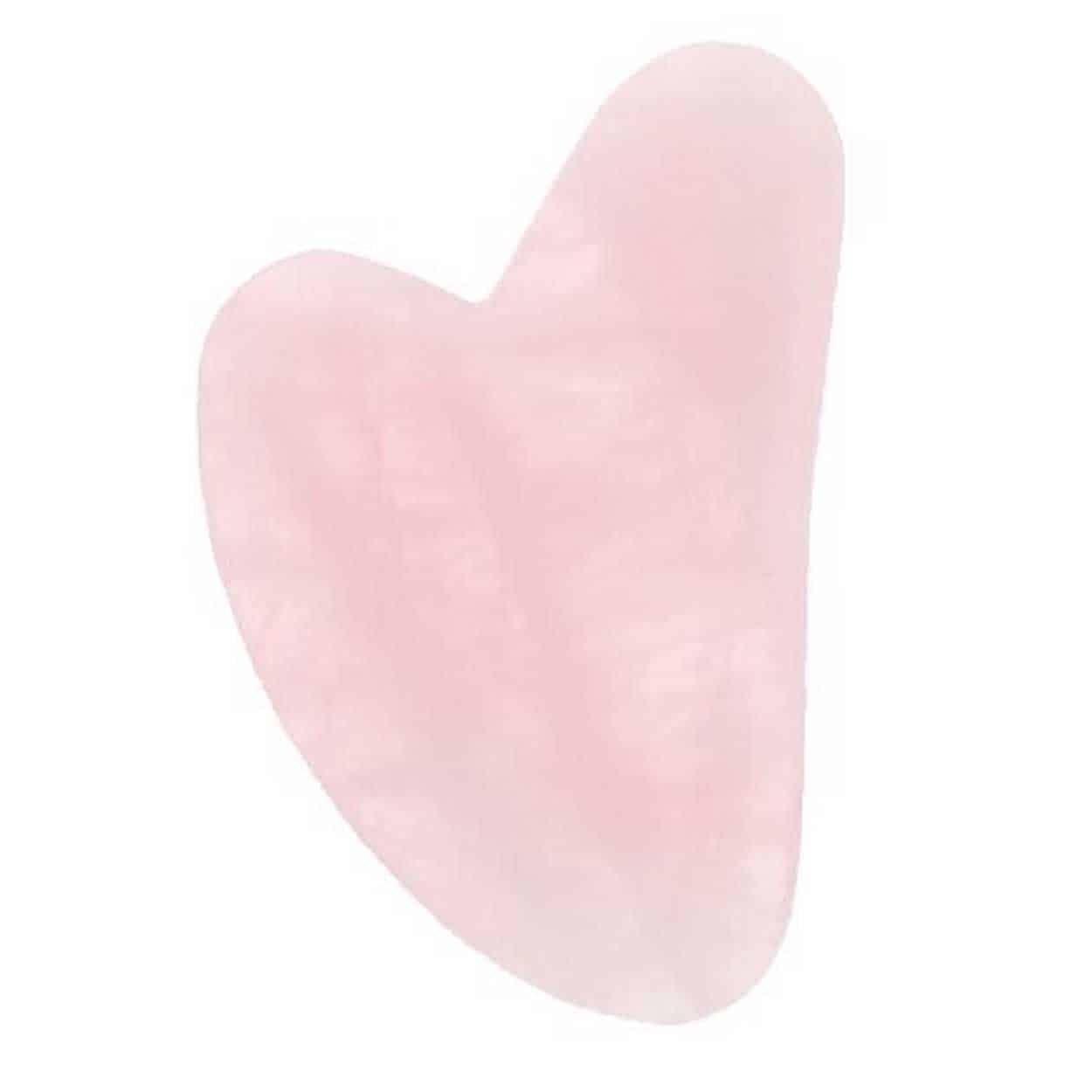 Resin rose quartz gua sha sten ansiktsverktyg