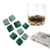 9-pack Naturliga Whiskystenar - Isbitar Av Sten Grön