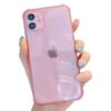 Iphone 12 Pro Max Tunt Rosa Genomskinligt Skal Transparent
