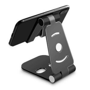Vikbart mobilställ - ställ för mobil, ipad, tablet svart