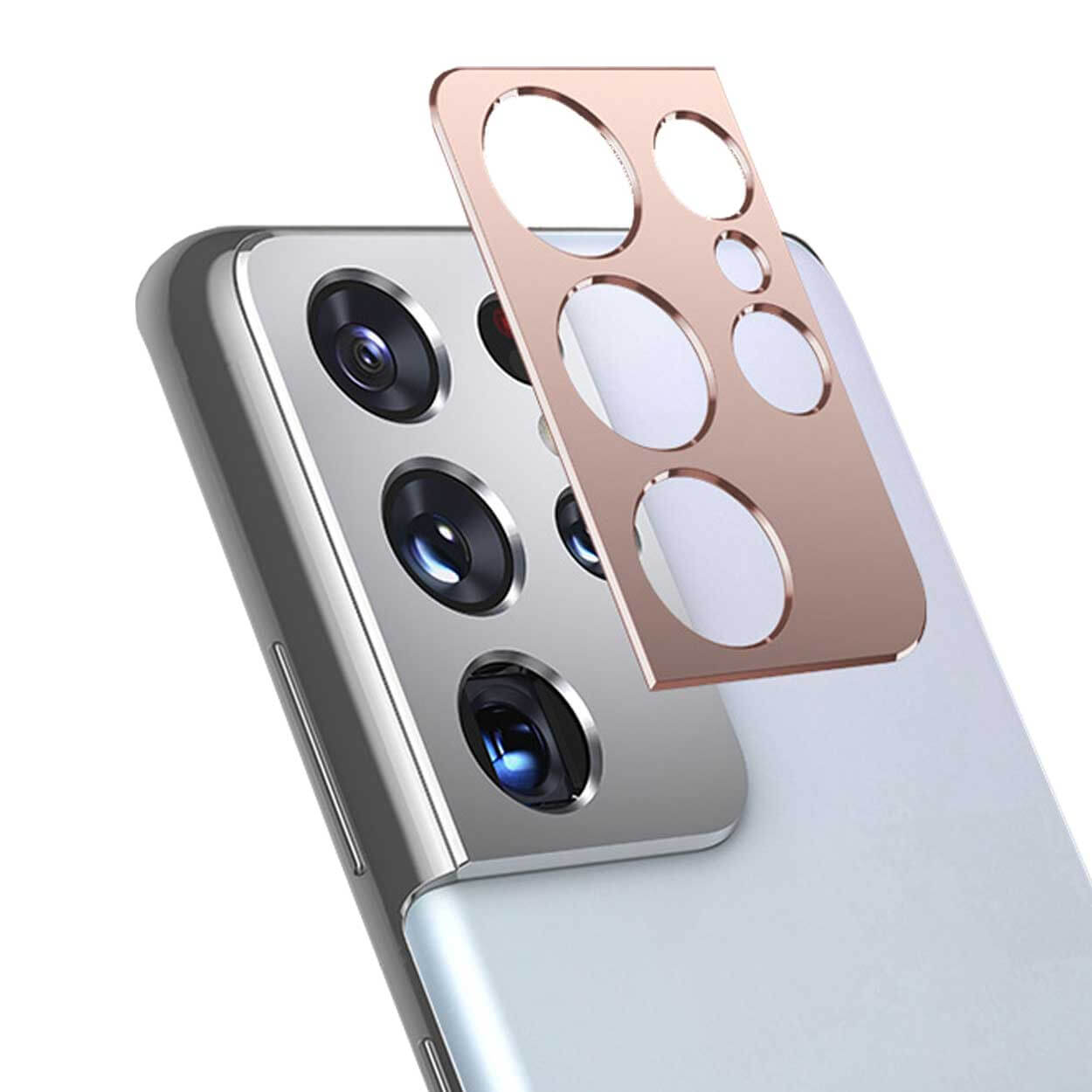 Galaxy s21 ultra linsskydd skydd för kamera kameralins guld