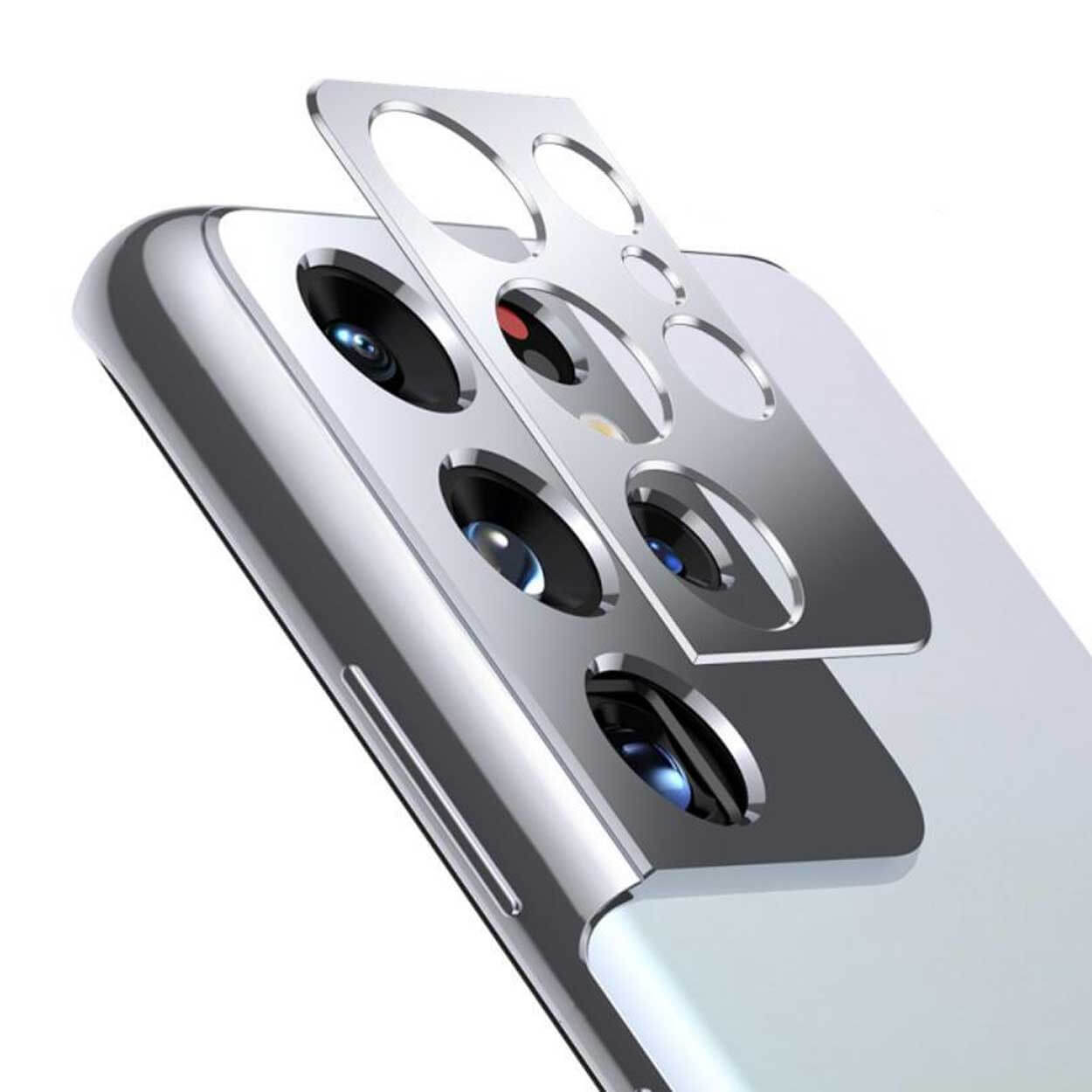 Galaxy s21 ultra linsskydd skydd för kamera kameralins silver