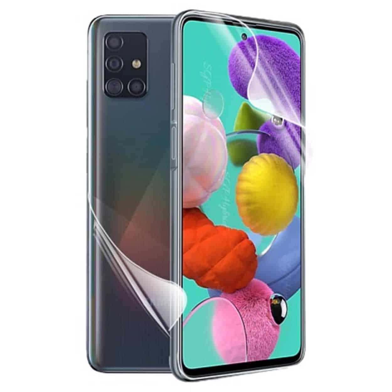 2-pack galaxy s20 displayfilm + skyddsfilm för baksida