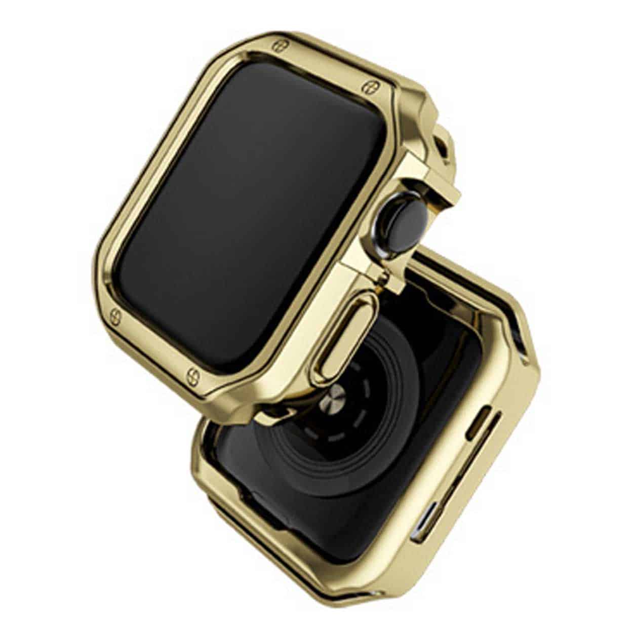 Apple watch 38/40/41mm tpu skal case bumper guld