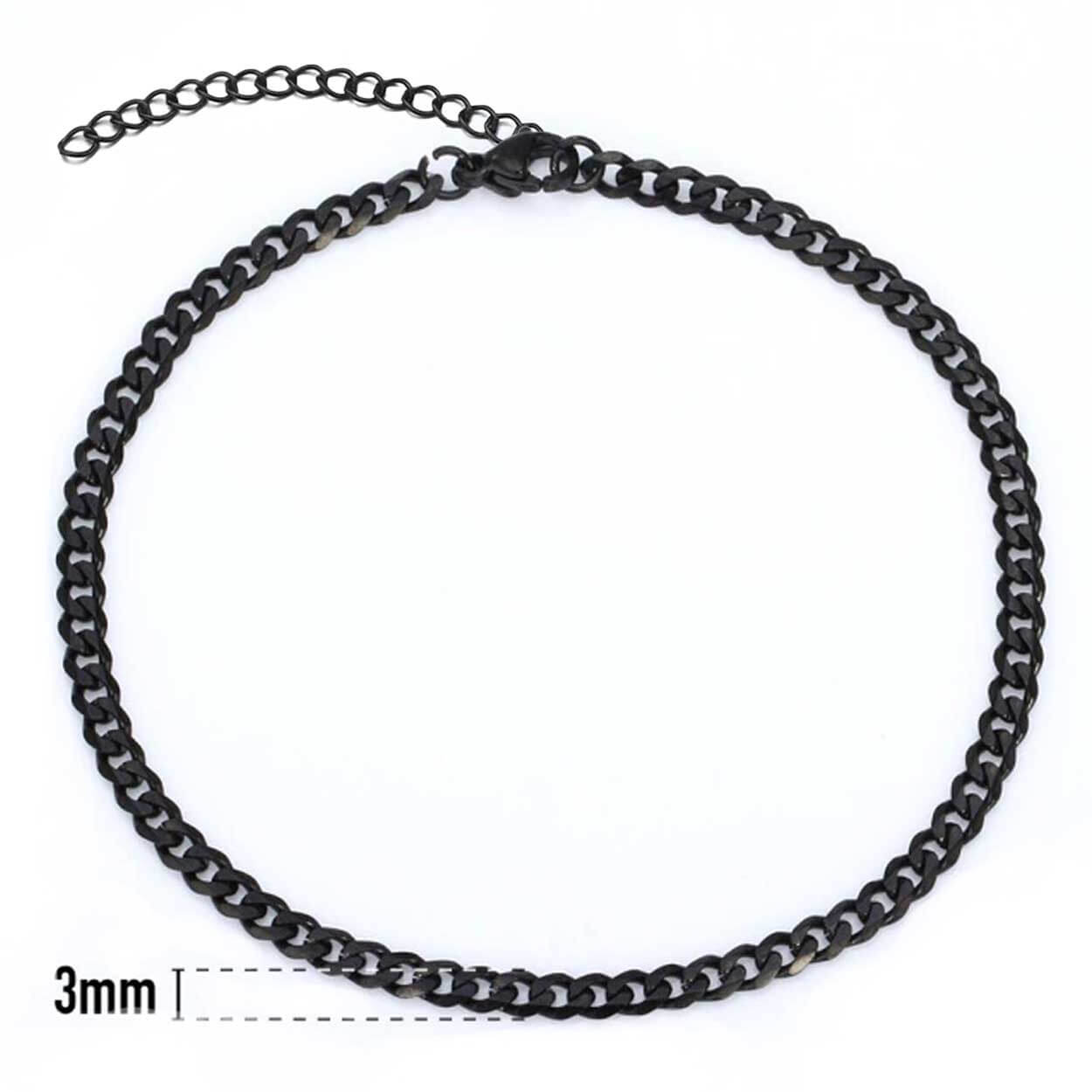 Justerbar pansanlänk kedjearmband silver kedja 7mm