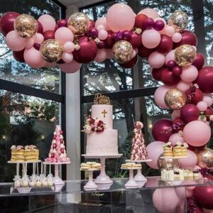 Ballongbåge rosa lila - komplett ballonggirlang 5m