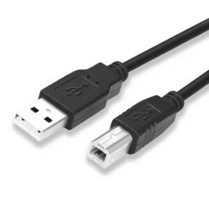 Usb 2.0 Kabel Typ A Hane - Typ B Hane 1,5m Skrivarkabel Svart