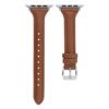 Apple watch 42/44/45 läderarmband brun slim