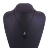 Halsband med energisten resin quarts svart obsidian