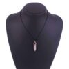 Halsband med energisten resin quarts rosa fluorit