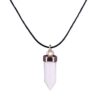 Halsband Med Energisten Resin Quarts Vit Howlit Snökvarts