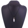 Halsband med energisten resin quarts vit howlit snökvarts
