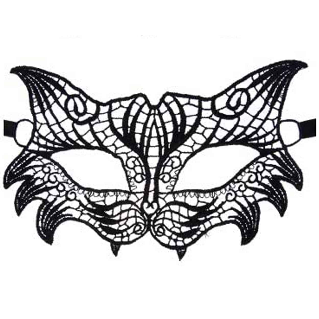 Ögonmask i spets - venetiansk kattmask lace mask