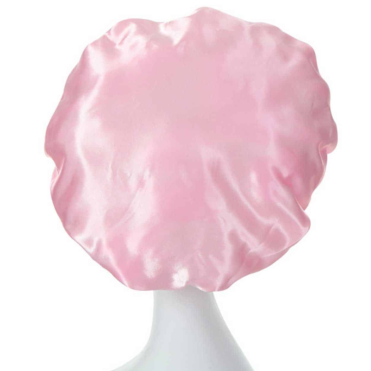 Sovmössa - satin bonnet - sleep cap svart one size