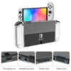 Nintendo switch oled skal heltäckande hard case i plast