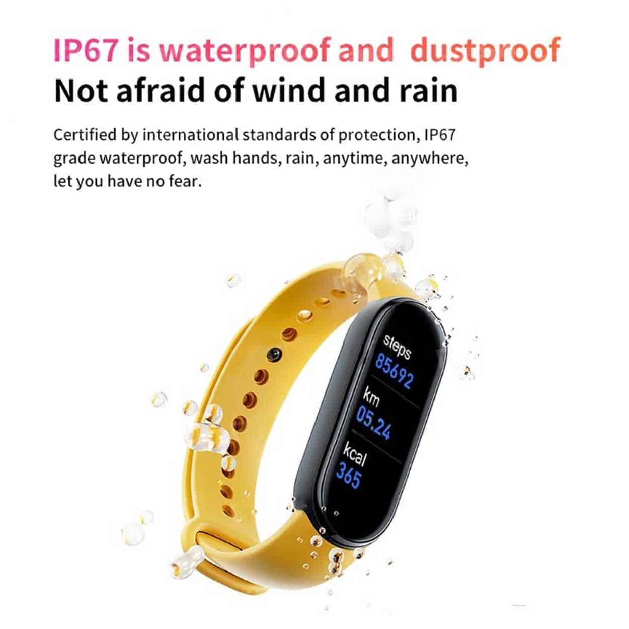 Bluetooth aktivitetsarmband fitnessarmband fitpro m6