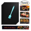 Grillmatta 5-pack  Återanvändningsbar Non Stick 40x33cm