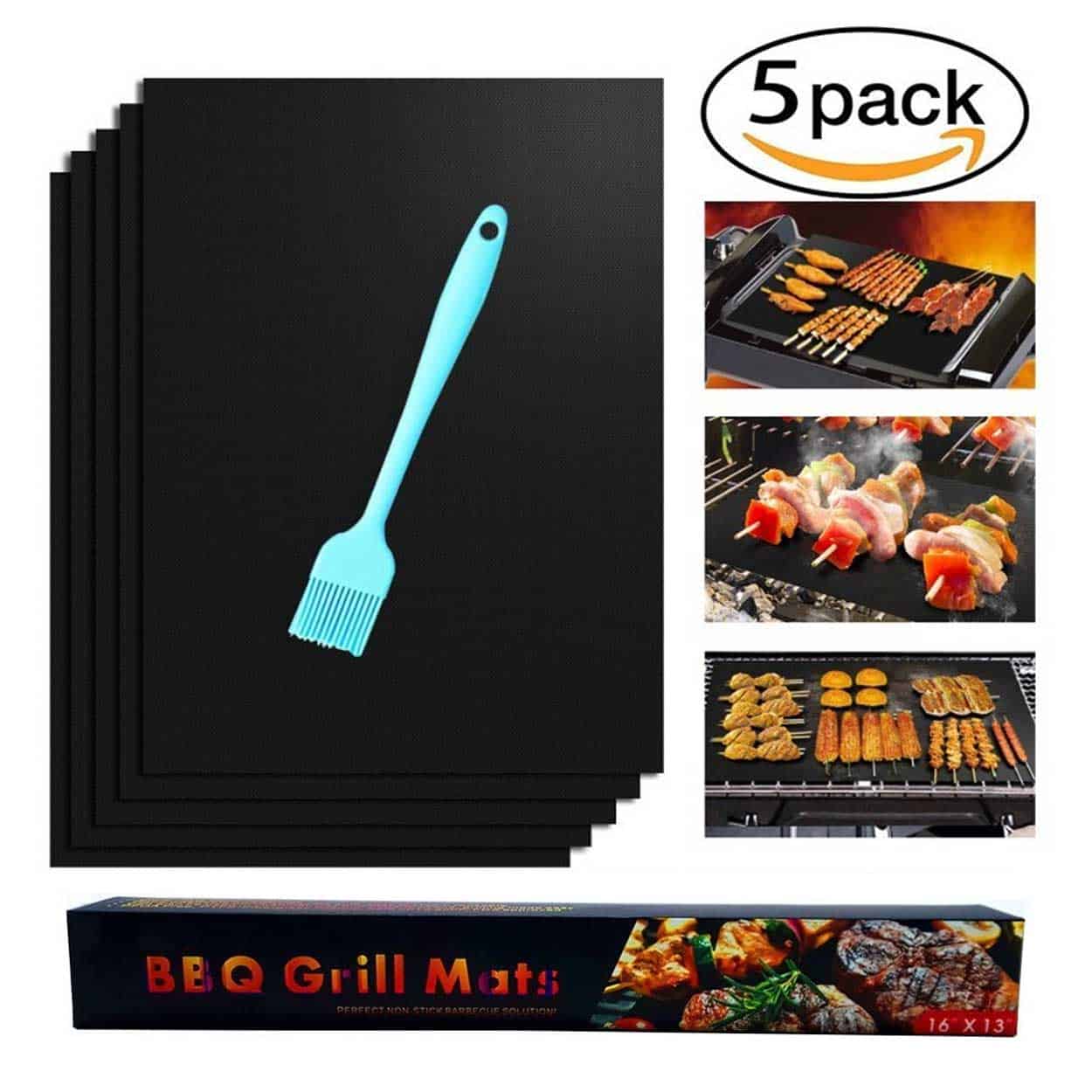 Grillmatta 5-pack återanvändningsbar non stick 40x33cm