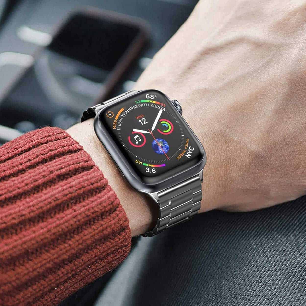 Apple watch 38/40/41 länkarmband metall roséguld