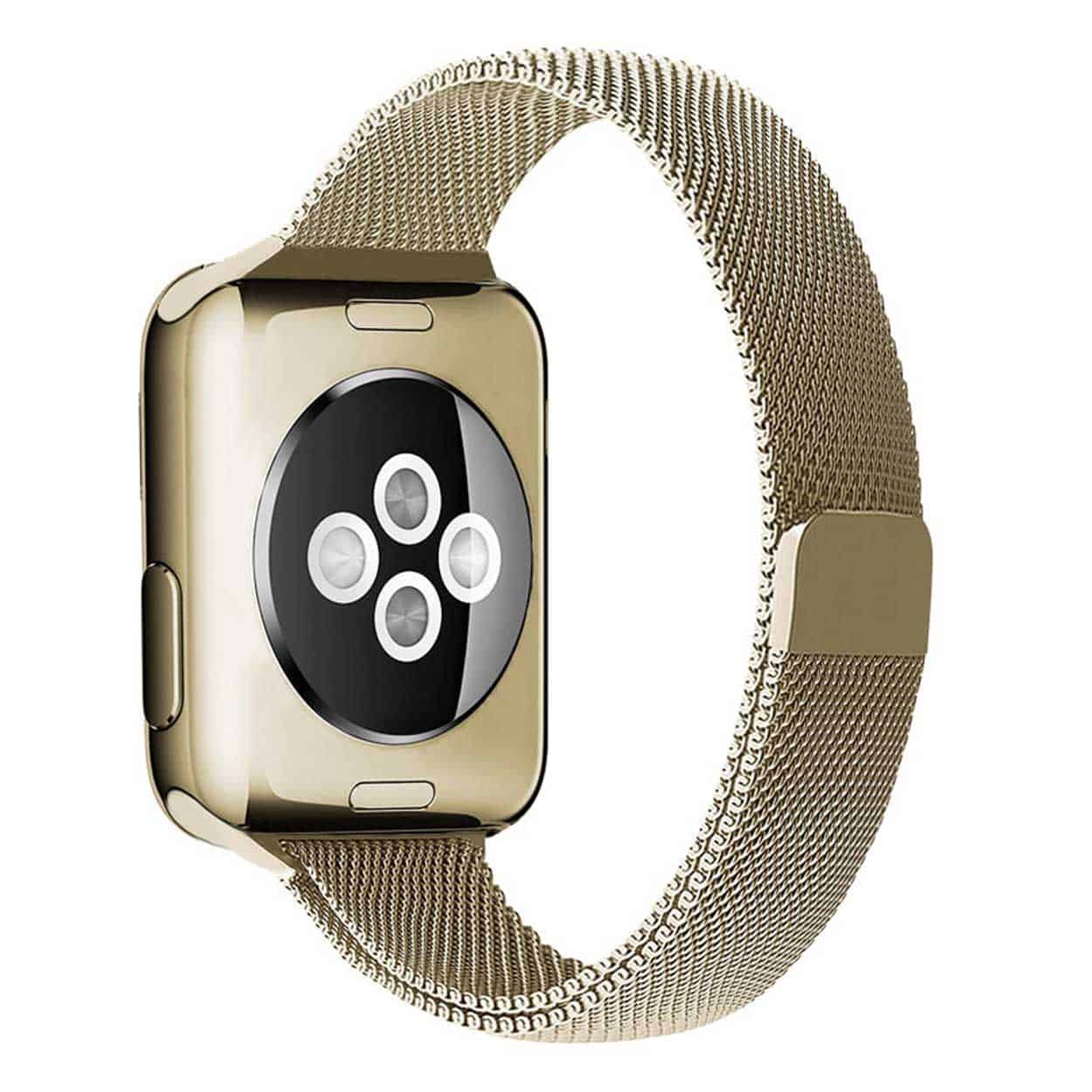 Smalt apple watch armband 38/40/41 milanese mesh roséguld