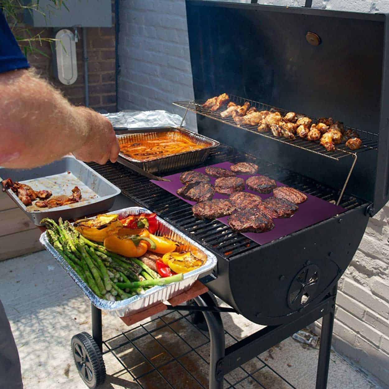 Grillmatta 5-pack återanvändningsbar non stick 40x33cm