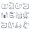 Fake Helix Piercing 12-pack Örhänge Ear Cuff Utan Hål Silver