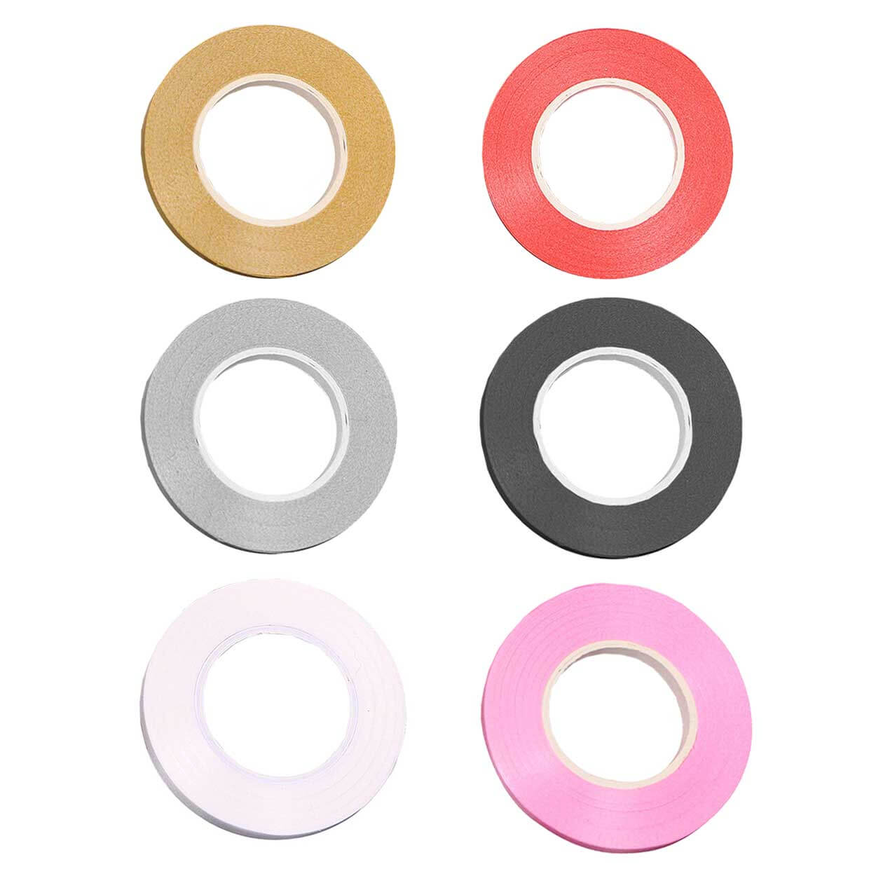 Ballongsnöre ballongband 6-pack (60m) flera färger