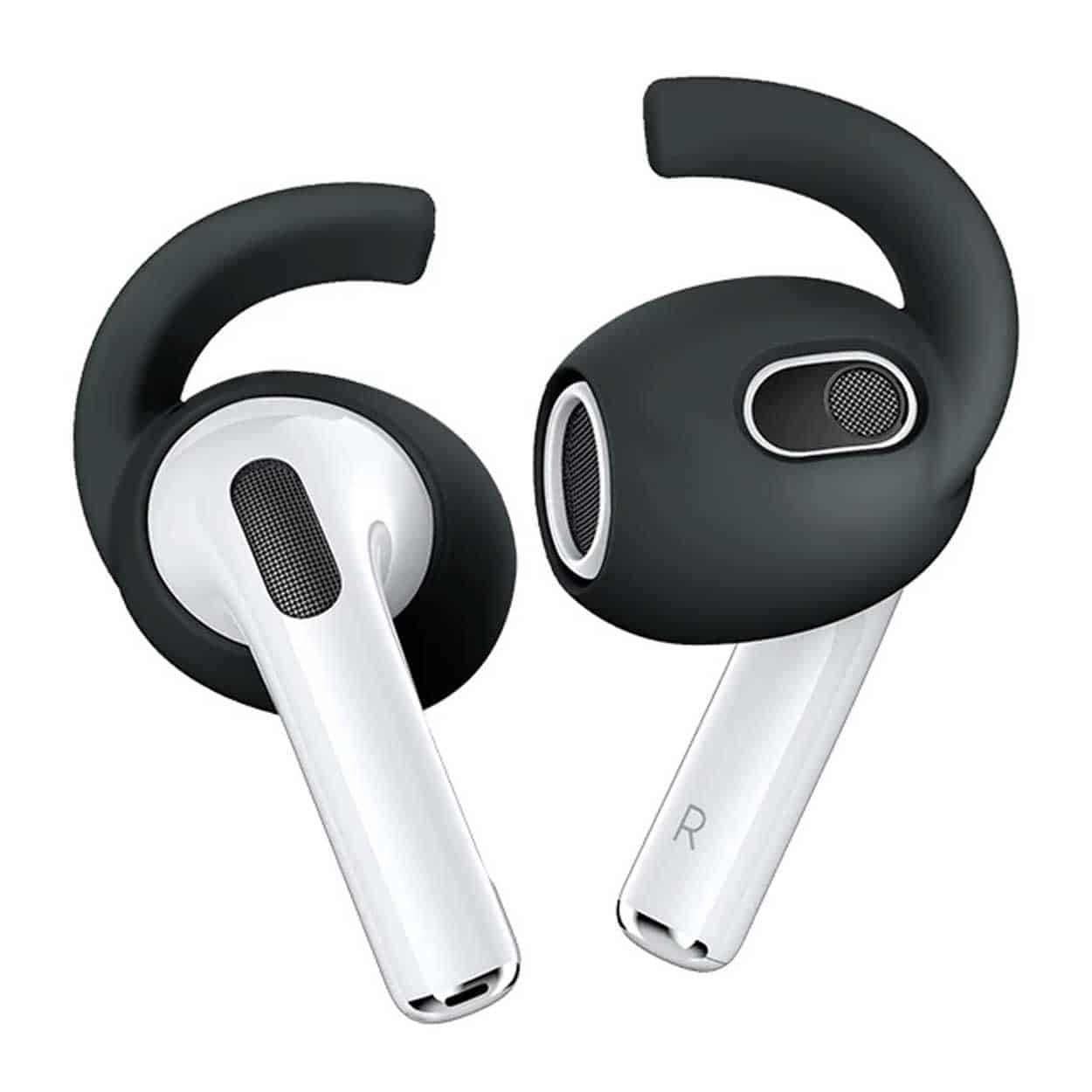 Airpods 3 öronkrokar - silikon earhooks svart