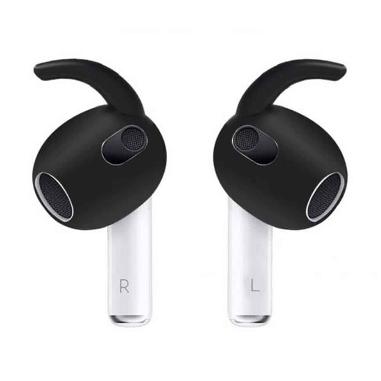 Airpods 3 öronkrokar - silikon earhooks svart