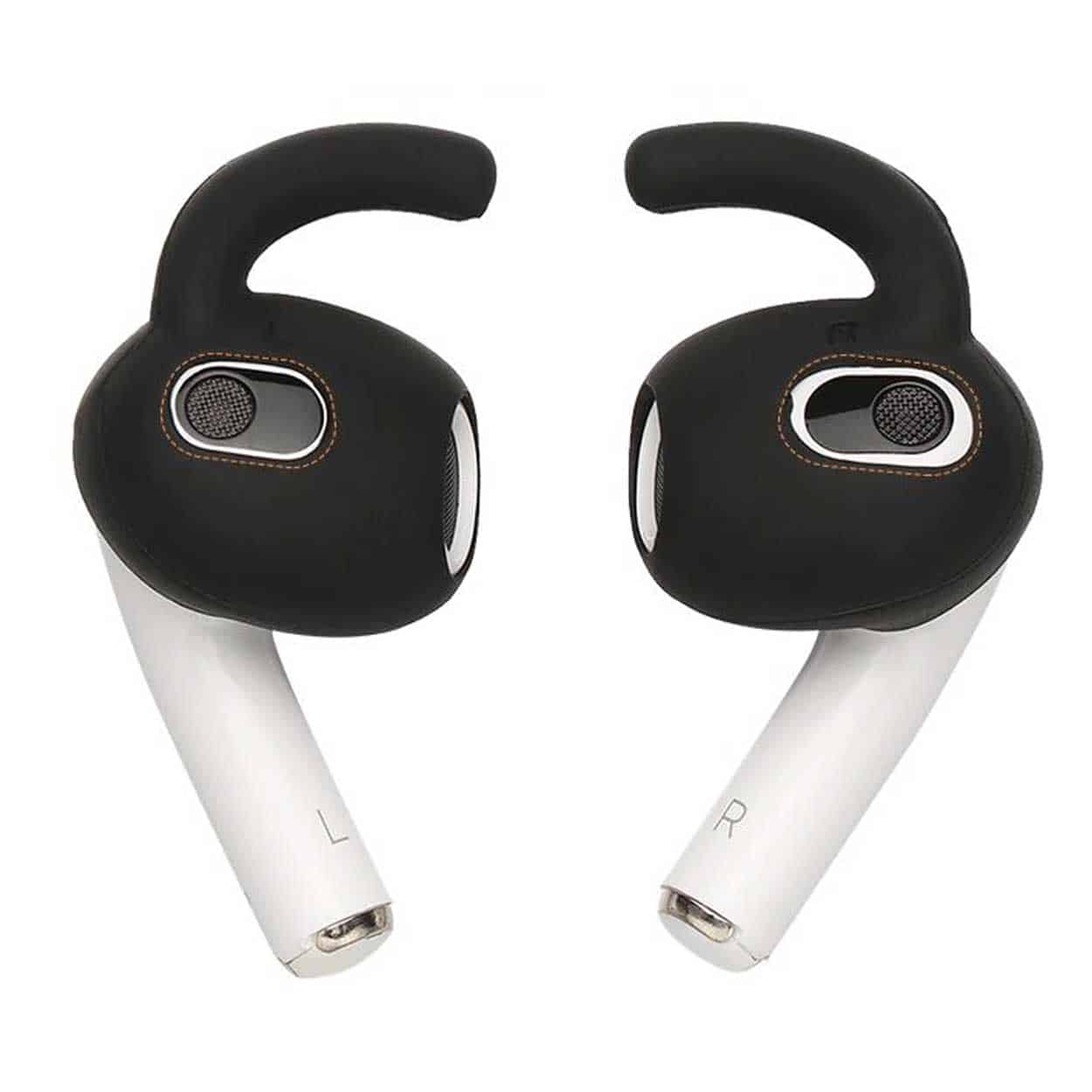 Airpods 3 öronkrokar - silikon earhooks svart