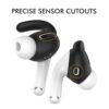 Airpods pro öronkrokar - silikon earhooks svart