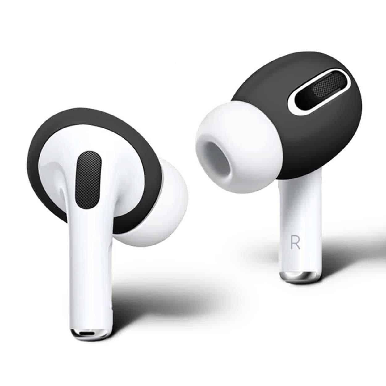Airpods pro anti slip hörlursskydd silikon svart