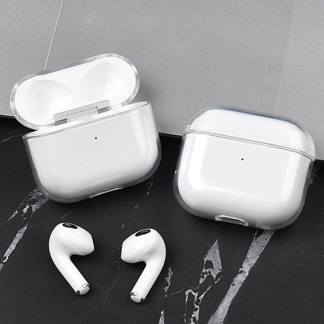 Genomskinligt airpods 3 fodral stötsäkert skyddsfodral