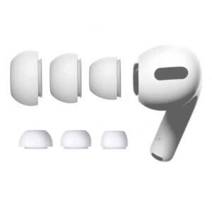 Airpods Pro Öronkuddar - 3-pack Silikon Örontoppar Vit